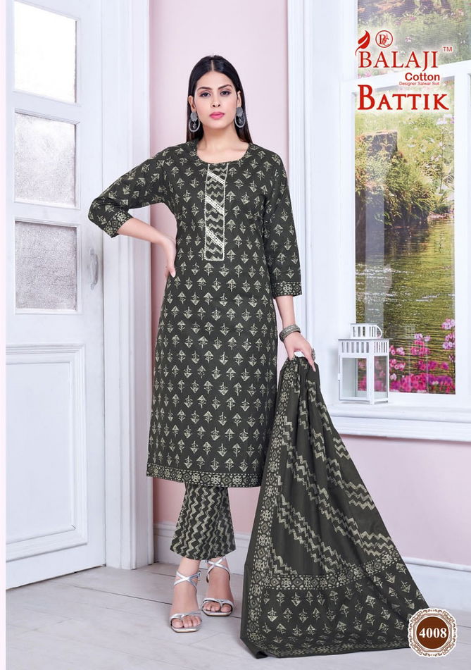 Balaji Battik Art Work Vol 4 Printed Readymade Dress
